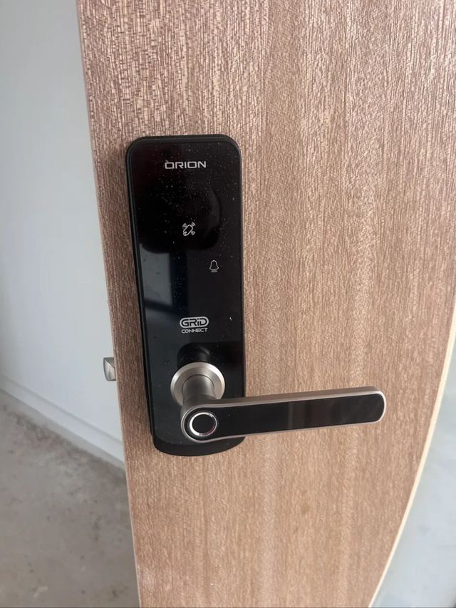 Smart lock fitted by Lock Services on a Geelong front door