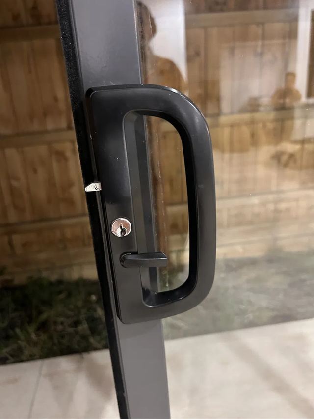 Sliding door lock replaced on a rear patio door